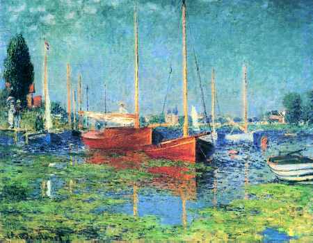 Red Boats at Argenteuil - Claude Monet