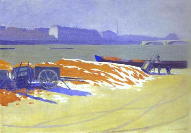 Red Sand and Snow - Felix Vallotton