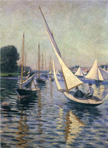 Regatta at Argenteuil - Gustave Caillebotte