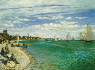Regatta at Sainte Adresse - Claude Monet