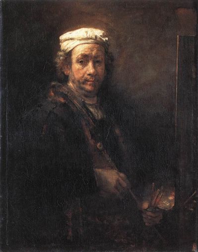 Rembrandt at the Easel - Rembrandt van Rijn