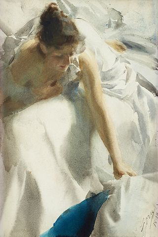 Reveil, the Artists Wife - Anders Zorn