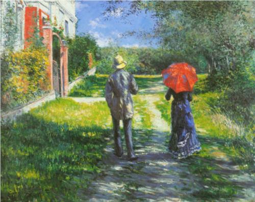 Rising Road - Gustave Caillebotte