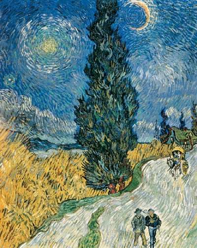 Road with Cypress and Star - Vincent Van Gogh