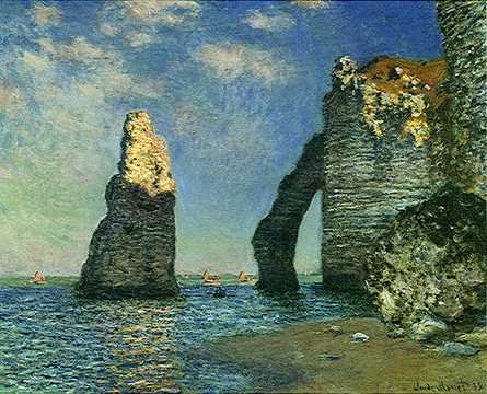 Rock Needle and the Porte d'Aval - Claude Monet