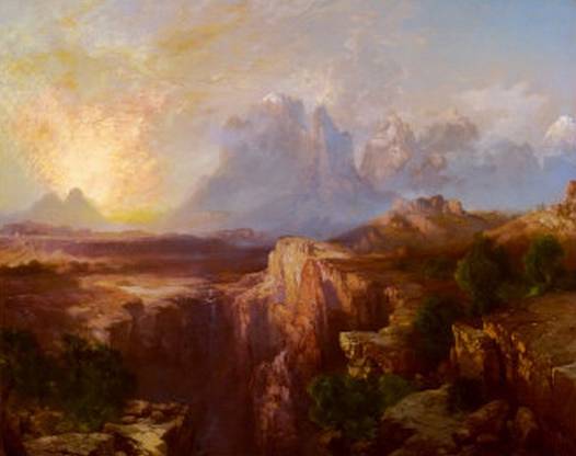 Rock Towers of the Rio Virgin - Thomas Moran