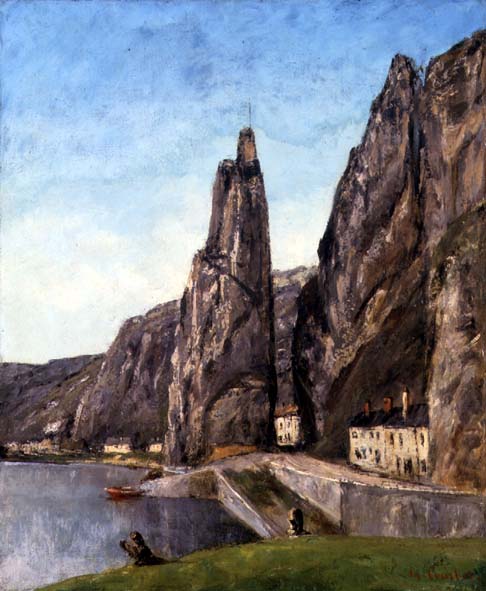 Rock at Bayard, Dinant - Gustave Courbet