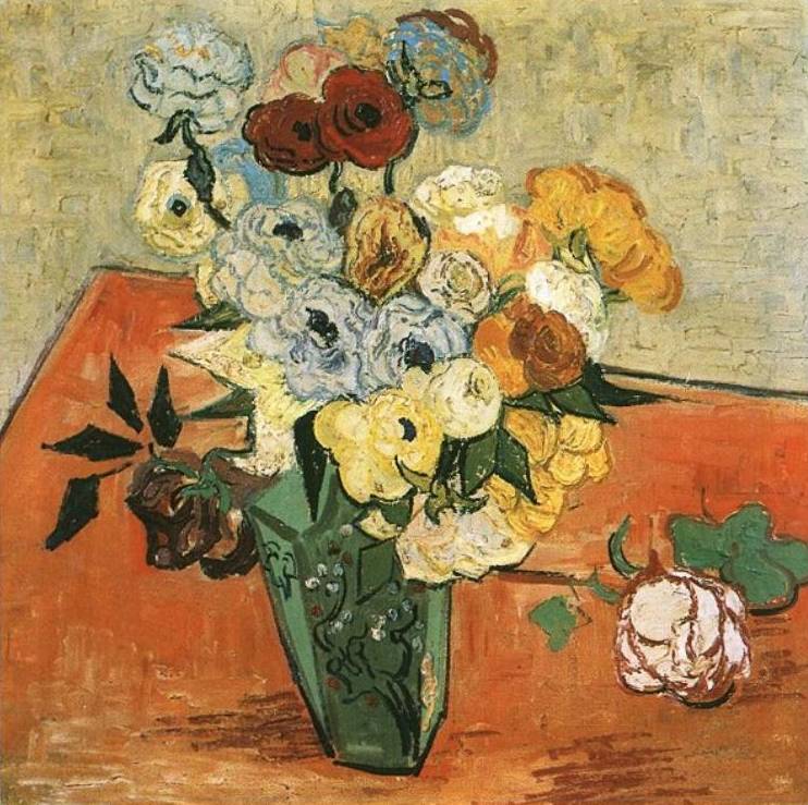 Roses and Anemones - Vincent Van Gogh