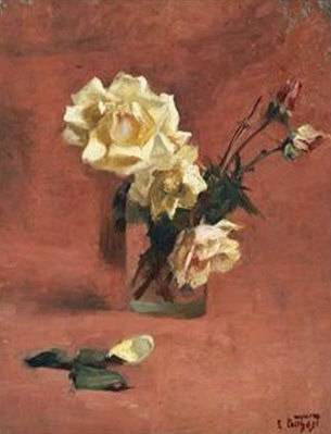 Roses in a Glass - Edward Henry Potthast