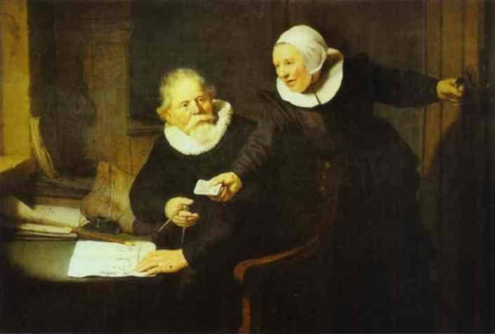 Shipbuilder Jan Rijcksen and His Wife Griet Jans - Rembrandt van Rijn