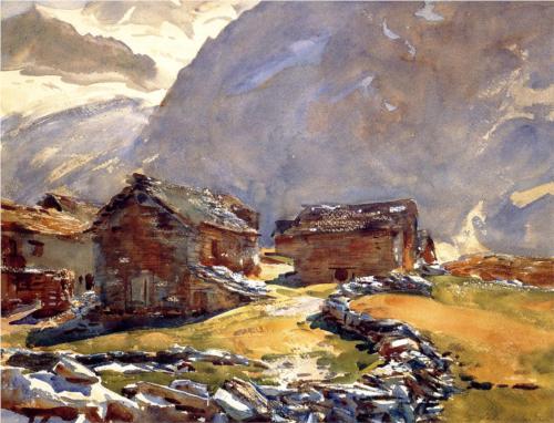 Simplon Pass Chalets - John Singer Sargent