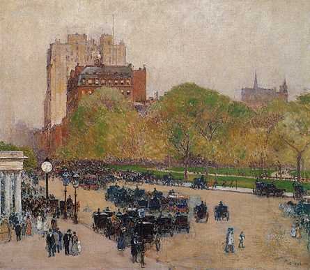 Spring Morning in the Heart of the City - Childe Hassam