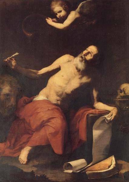 St Jerome Hears the Trumpet - Jose de Ribera