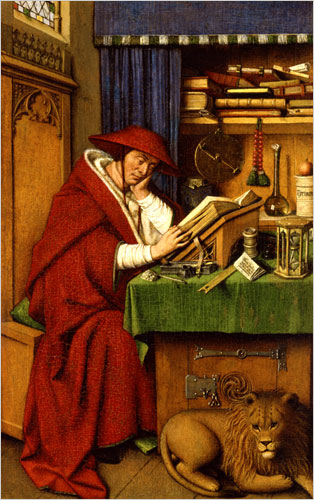 St Jerome - Jan van Eyck