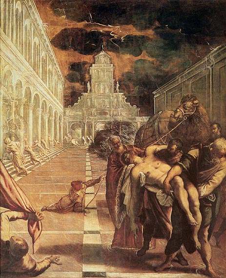 St Mark's Body Brought to Venice - Jacopo Robusti Comin Tintoretto