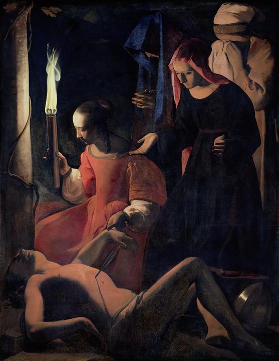 St Sebastian tended by St Irene - Georges de La Tour