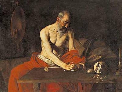 St. Jerome Writing II - Michelangelo Merisi da Caravaggio