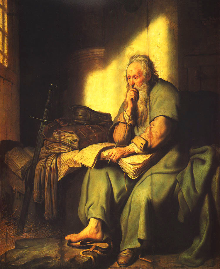 Apostle Paul in Prison - Rembrandt van Rijn