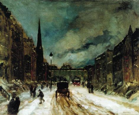 Street Scene with Snow - Robert Henri