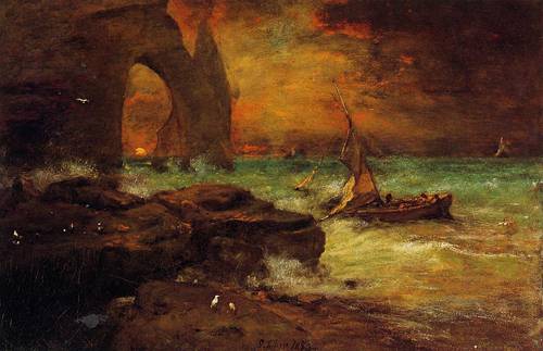 Sunset Etretat - George Inness