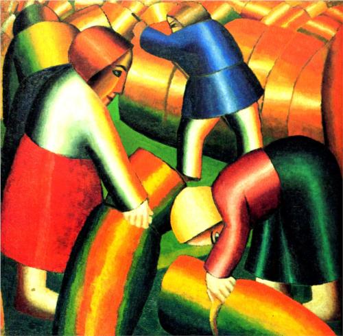 Taking in the Harvest Rye - Kazimir Malevich