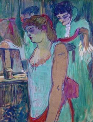 Tattoed Woman - Henri de Toulouse Lautrec