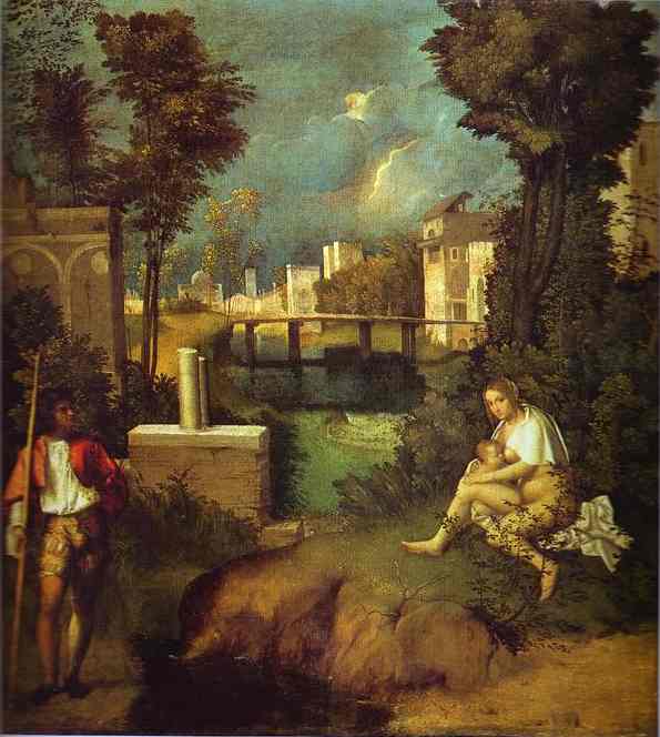 The Tempest - Giorgione (Giorgio Barbarelli da Castelfranco)