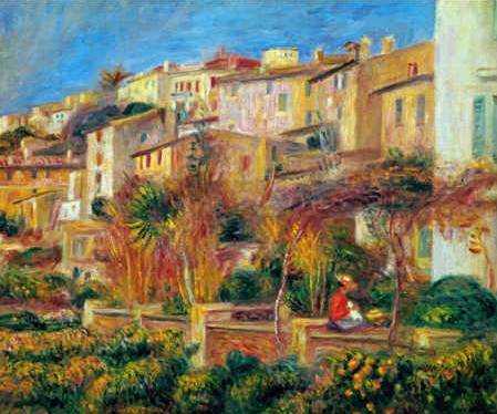 Terrace at Cagnes - Pierre Auguste Renoir