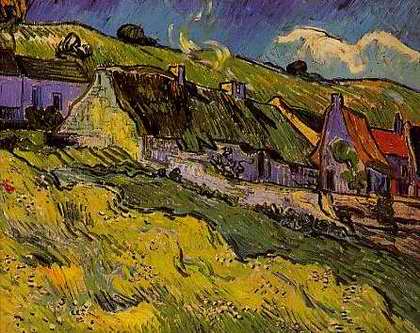 Thatched Cottages - Vincent van Gogh