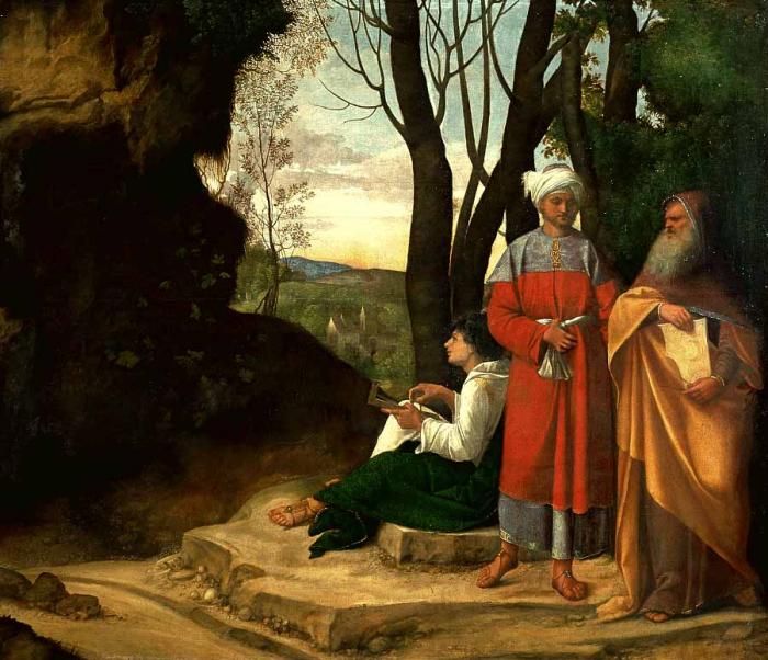 Three Philosophers - Giorgione (Giorgio Barbarelli da Castelfranco)