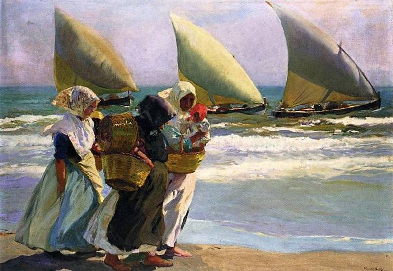 Three Sails - Joaquin Sorolla