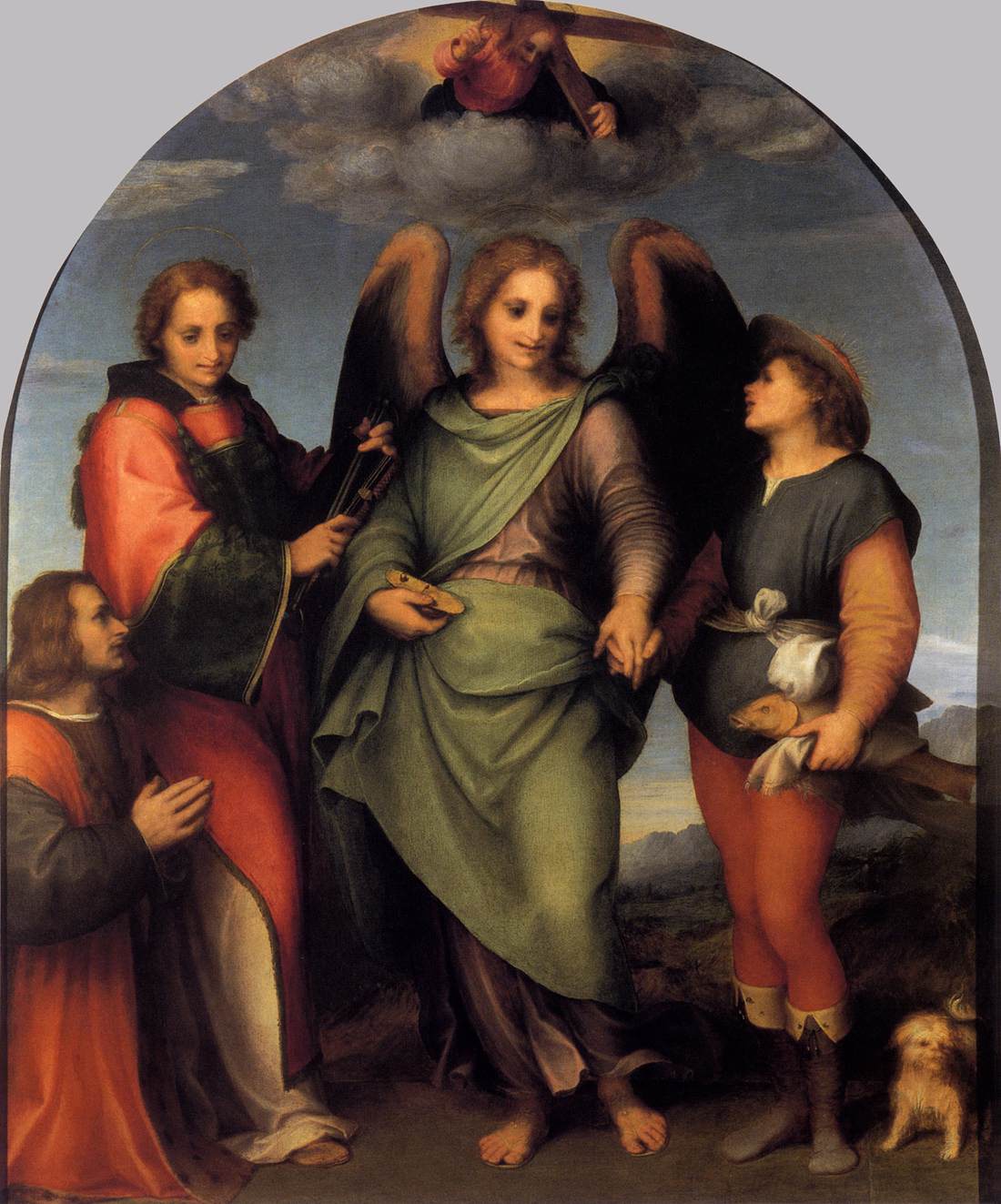 Tobias and the Angel with St Leonard - Andrea Del Sarto