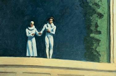 Two Comedians - Edward Hopper