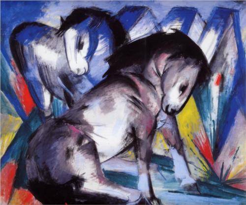 Two Horses - Franz Marc