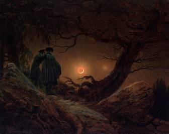 Two Men, Looking at the Moon - Caspar David Friedrich