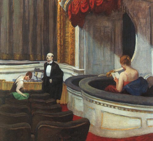 Two on the Aisle - Edward Hopper