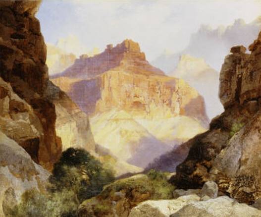 Under the Red Wall Grand Canyon of Arizona - Thomas Moran