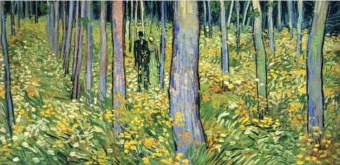 Undergrowth with Two Figures - Vincent Van Gogh