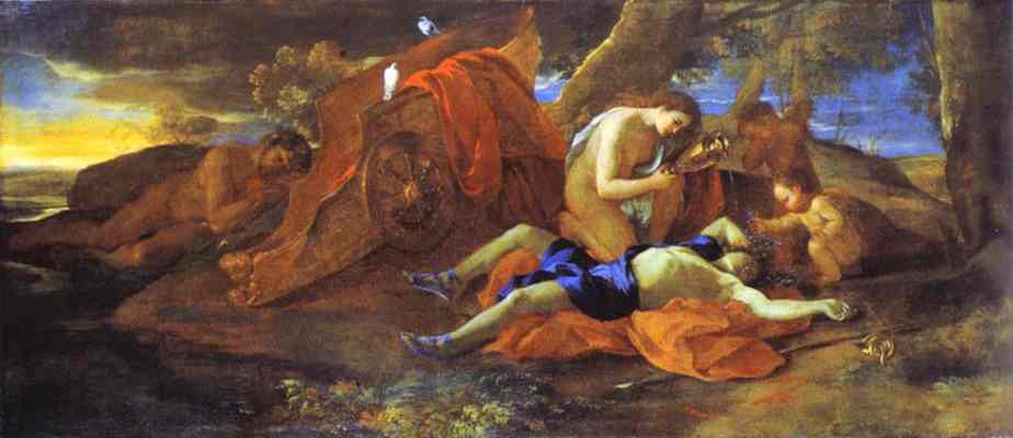 Venus Lamenting over Adonis - Nicolas Poussin