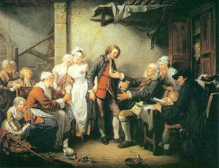 Village Brothel - Jean Baptiste Greuze