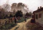 Village Scene - Theodore Clement Steele