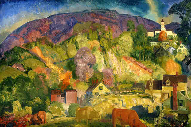 Village on the Hill - George Bellows