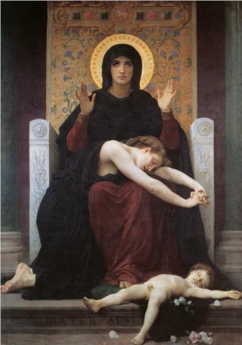 Virgin Comforter - William Adolphe Bouguereau