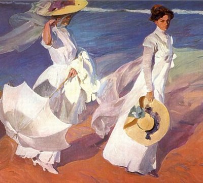 Walk on the Beach - Joaquin Sorolla