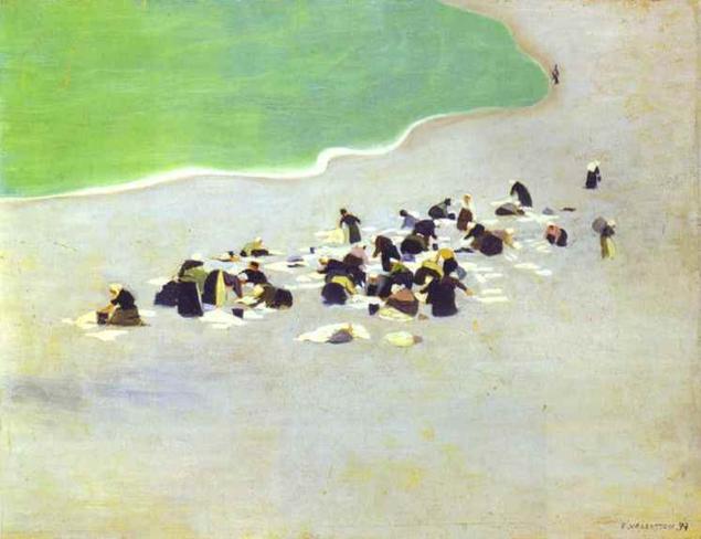 Washerwomen on Etretat - Felix Vallotton