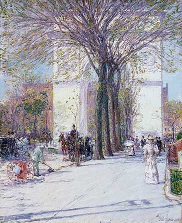 Washington Arch in Spring - Childe Hassam