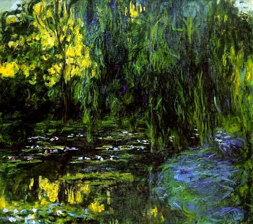 Water Lily Pond and Weeping Willow - Claude Monet