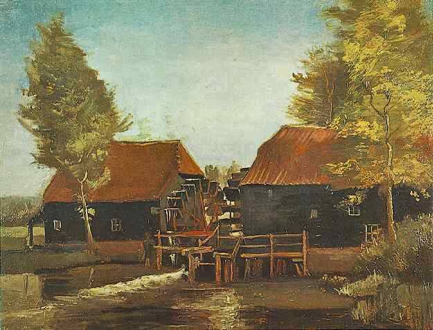 Water Mill at Kollen - Vincent van Gogh