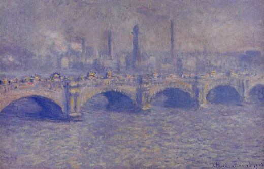 Waterloo Bridge in Sunlight - Claude Monet