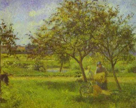 The Wheelbarrow - Camille Pissarro